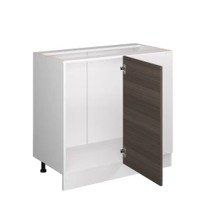 Eckunterschrank R-Line Edelgrau 86 cm ohne Arbeitsplatte livinity®