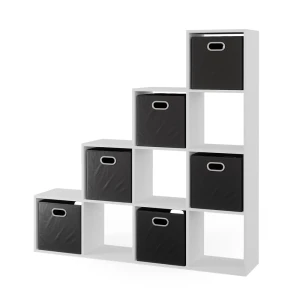 Trappereol  Hvid 142.5 x 140 cm med 6 foldekasser Vicco