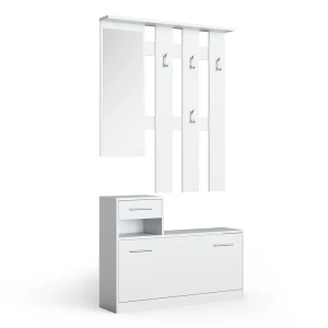 Garderobe Billy Hvid 25 x 191 cm Vicco