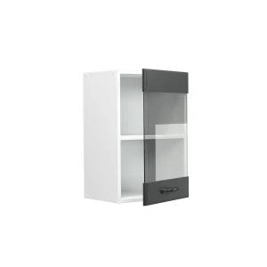Küchenglasschrank R-Line Anthrazit Landhaus 40 cm livinity®