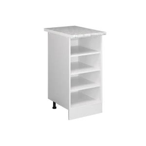 Hyldeunderskab R-Line Hvid 40 cm med åbne hylder, med bordplade Vicco