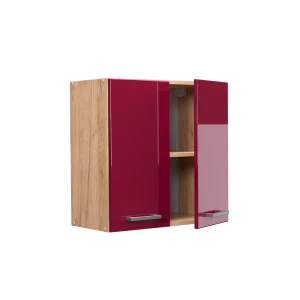 Hängeschrank R-Line Rot Hochglanz 60 cm livinity®