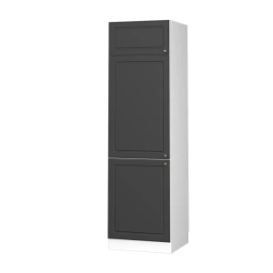 Køleskabsindbygningsskab Fame-Line Anthrazit-Gold Landhaus 60 cm Vicco