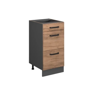 Køkkenskab R-Line Gold power oak 40 cm med skuffer, uden bordplade Vicco