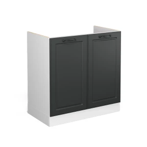 Armario bajo para fregadero R-Line Antracita casa de campo 80 cm sin encimera Vicco