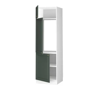 Kühlumbauschrank Fame-Line Grün-Gold Landhaus 60 cm livinity®
