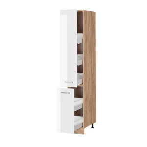 Apothekerschrank R-Line Weiß Hochglanz 30 cm livinity®