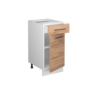 Küchenunterschrank Fame-Line Goldkraft Eiche 40 cm ohne Arbeitsplatte livinity®