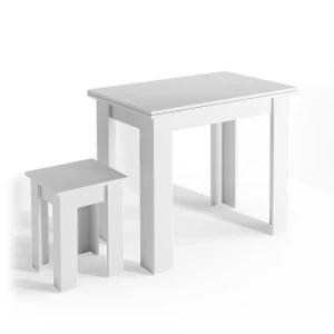 Spisebord med stol Roman Hvid 90 x 60 cm Vicco