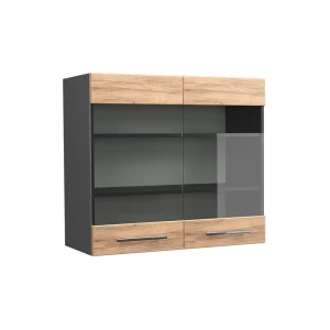 Køkkenskab med glas Fame-Line Gold power oak 80 cm Vicco