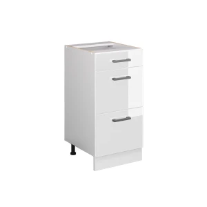 Universal underskab R-Line Hvid højglans 40 cm med skuffer Vicco