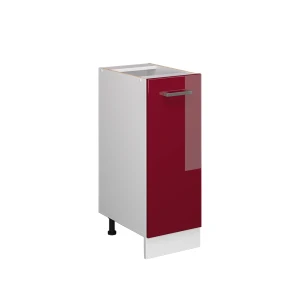 Universal underskab R-Line Bordeaux rød højglans 30 cm med dør, uden bordplade Vicco