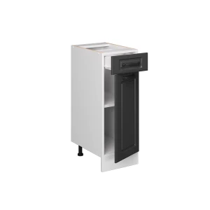 Küchenunterschrank R-Line Anthrazit Landhaus 30 cm ohne Arbeitsplatte livinity®