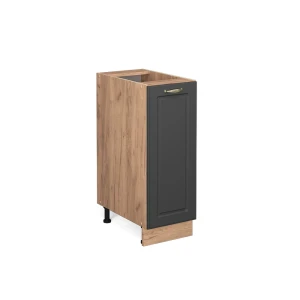 Apotekerskab Fame-Line Antracit-guld 30 cm uden bordplade Vicco
