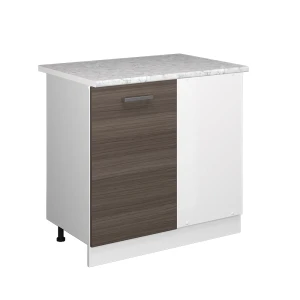 Universalhjørneskab R-Line Grå 86 cm med dør, med bordplade Vicco