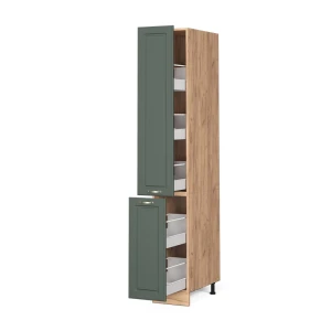 Apothekerschrank Fame-Line Grün-Gold Landhaus 30 cm livinity®