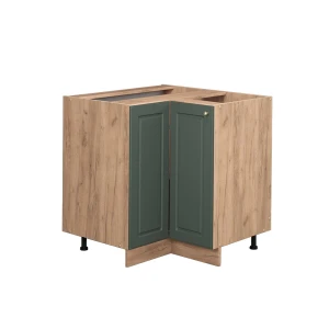 Hoekkast Fame-Line Groen-Goud Landhuis 80.5 cm zonder werkblad Vicco