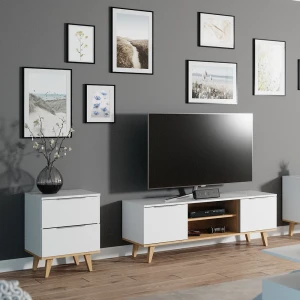 Kommode Nautica Weiß 40 x 61 cm livinity®