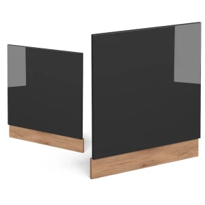Frontblende R-Line Anthrazit Hochglanz 60 cm ohne Arbeitsplatte livinity®