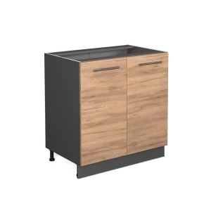 Vaskeskab Fame-Line Gold power oak 80 cm med hylde, uden bordplade Vicco