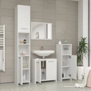 Midischrank Kiko Weiß 30 x 95 cm livinity®