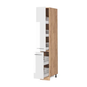 Apothekerschrank Fame-Line Weiß Hochglanz 30 cm livinity®
