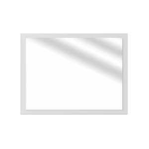 Miroir mural Kiko blanc brillant/blanc 45x60cm Vicco