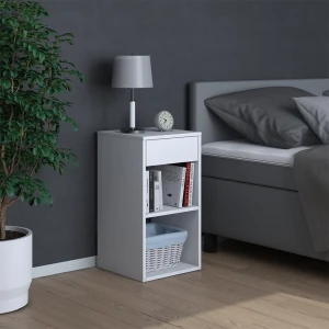 Nachttisch Dany Weiß 35 x 65 cm livinity®