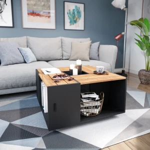 Couchtisch Anton Anthrazit 80 x 80 cm livinity®
