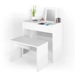 Siddebank  Hvid 70 cm til toiletbord Vicco