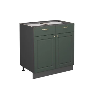 Køkkenskab Fame-Line Grøn guld Country 80 cm uden bordplade Vicco