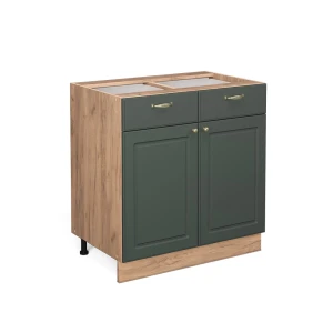 Køkkenskab Fame-Line Grøn guld Country 80 cm uden bordplade Vicco