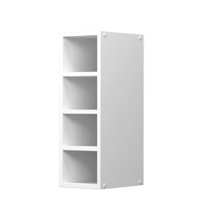 Hängeschrank R-Line Weiß 20 cm mit offenen Regalen livinity®
