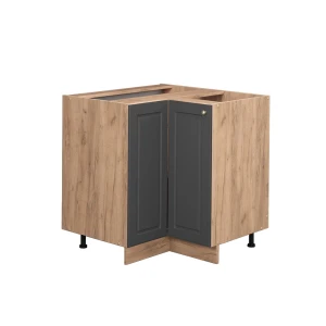 Armário baixo de canto Fame-Line Ouro antracite 80.5 cm sem bancada Vicco
