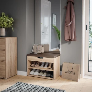 Schuhbank Rolfe Sonoma 60 x 45 cm livinity®