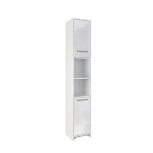 Badeværelsesskab  Hvid højglans/hvid 30 x 190 cm Vicco