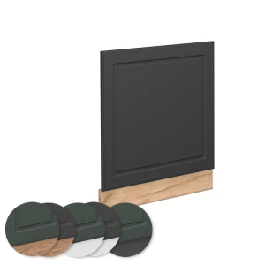 Frontblende Fame-Line Anthrazit-Gold 60 cm ohne Arbeitsplatte livinity®