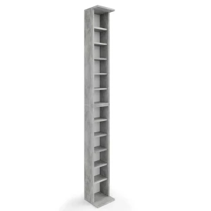 CD reol  Beton 21 x 183.6 cm Høj Vicco
