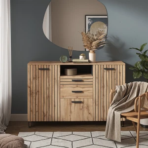 Kommode Amber Braun 38 x 100 cm livinity®