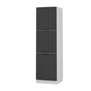 Komfurindbygningsskab Fame-Line Antracit landhus 60 cm Vicco