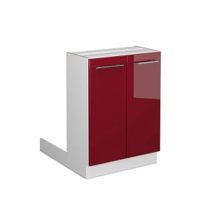 Køkkenø Fame-Line Bordeaux rød højglans 60 cm uden bordplade Vicco