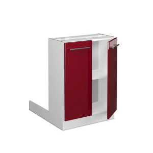 Kücheninsel Fame-Line Bordeaux Hochglanz 60 cm ohne Arbeitsplatte livinity®