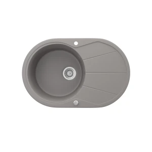Vask  Beton 78 x 50 cm Rundt med tørreplads Bergström