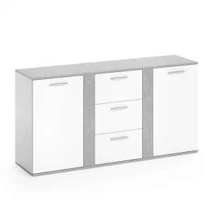 Sidebord Novelli Beton 40 x 80 cm med skuffer Vicco
