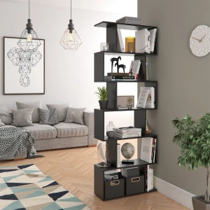 Raumteiler Levio Schwarz 70 x 192.2 cm livinity®