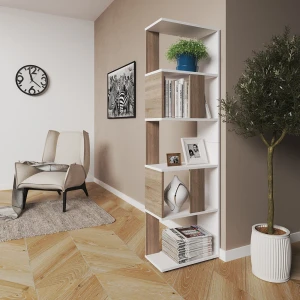 Raumteiler  Sonoma/Weiß 45 x 162.6 cm livinity®