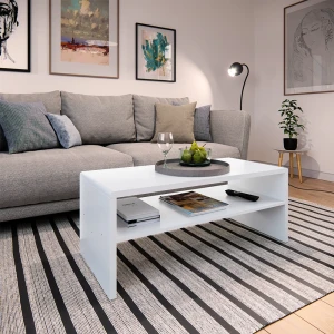 Couchtisch  Weiß 99.6 x 39.8 cm livinity®
