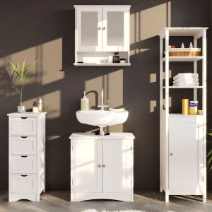 Badschrank Bianco Weiß 30 x 81 cm livinity®