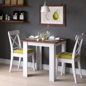 Esstisch Karlos Nussbaum 80 x 80 cm livinity®