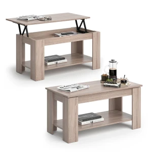 Sofabord Lorenz Sonoma 100 x 50 cm med liftfunktion Vicco